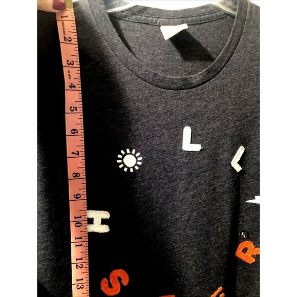 Hollister Mens Graphic Tee Shirt X-Large Soft Cotton Blend Charcoal Gray Casual - Picture 6 of 7